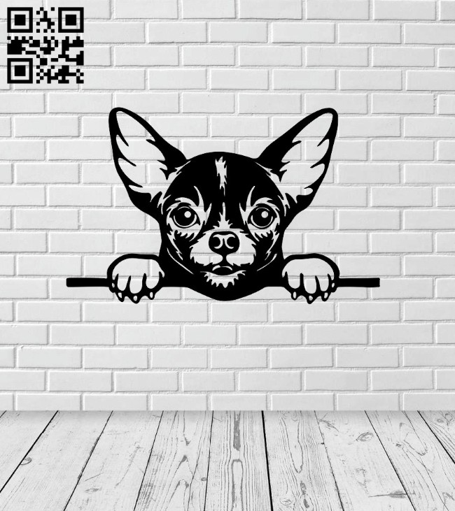Peeking dog E0015024 file cdr and dxf free vector download for laser cut plasma