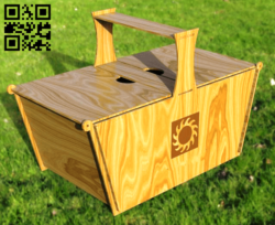 Picnic basket E0015065 file cdr and dxf free vector download for laser cut