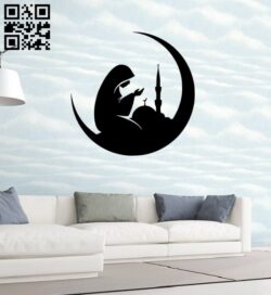 Pray wall decor E0014913 file cdr and dxf free vector download for laser cut plasma