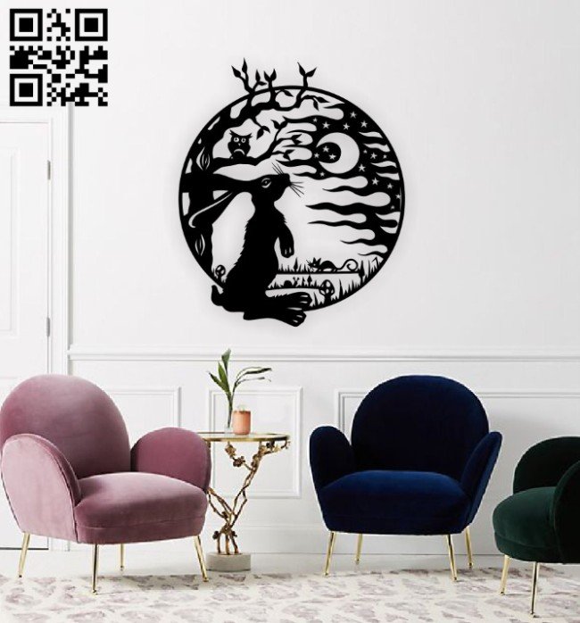 Rabbit E0014941 file cdr and dxf free vector download for laser cut ...