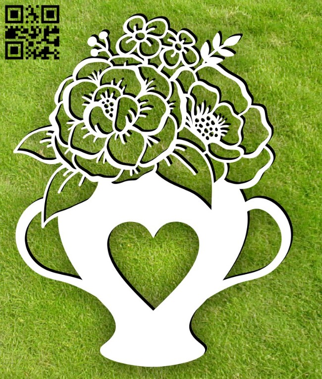 Tea with flowers E0015047 file cdr and dxf free vector download for laser cut plasma