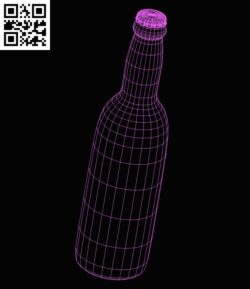 3D illusion led lamp bottle E0015155 file cdr and dxf free vector download for laser engraving machine