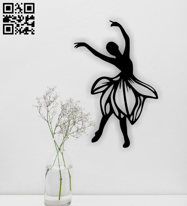 Ballet dancer E0015213 file cdr and dxf free vector download for laser cut plasma