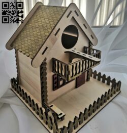 Bird house E0015122 file cdr and dxf free vector download for laser cut
