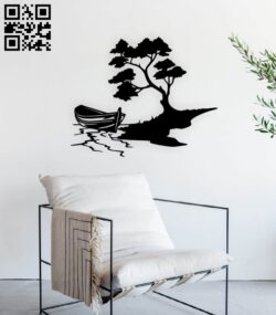 Boat tree E0015171 file cdr and dxf free vector download for laser cut plasma