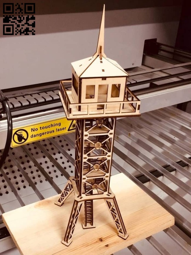 Border surveillance tower E0015120 file cdr and dxf free vector download for laser cut