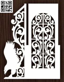 Design pattern door E0015186 file cdr and dxf free vector download for laser cut cnc