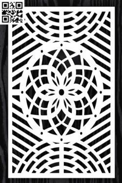 Design pattern screen panel E0015182 file cdr and dxf free vector download for laser cut cnc