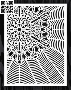 Design pattern screen panel E0015184 file cdr and dxf free vector download for laser cut cnc