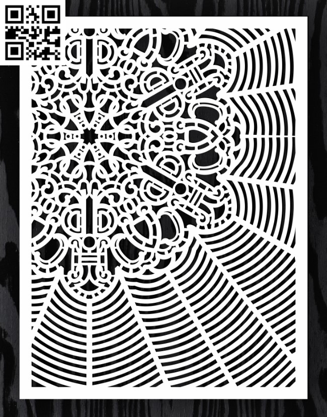 Design pattern screen panel E0015184 file cdr and dxf free vector download for laser cut cnc