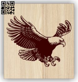 Eagle E0015136 file cdr and dxf free vector download for laser engraving machine