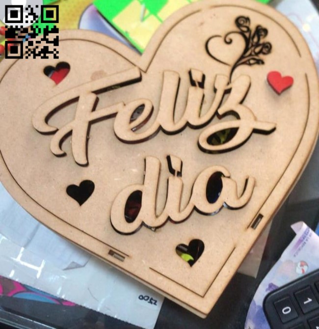 Heart box E0015146 file cdr and dxf free vector download for laser cut