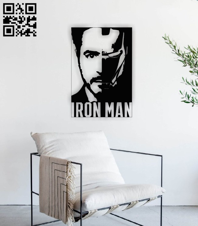 Iron man E0015129 file cdr and dxf free vector download for laser cut plasma
