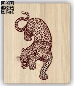 Leopard E0015139 file cdr and dxf free vector download for laser engraving machine