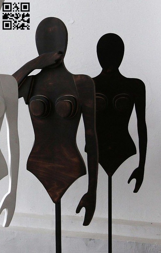Mannequin E0015101 file cdr and dxf free vector download for laser cut