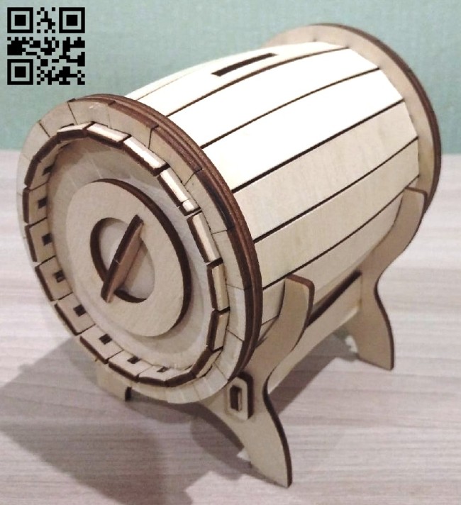 Money bank E0015098 file cdr and dxf free vector download for laser cut