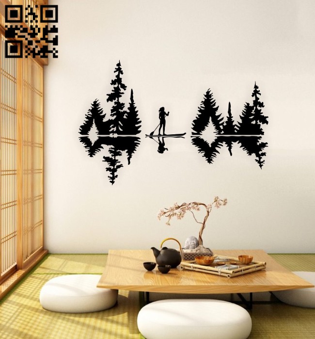 Rowing wall decor E0015113 file cdr and dxf free vector download for laser cut plasma