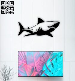 Shark E0015088 file cdr and dxf free vector download for laser cut plasma