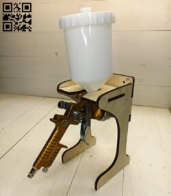Spray gun stand E0015142 file cdr and dxf free vector download for laser cut