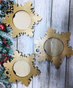 Christmas photo frames E0015394 file cdr and dxf free vector download for laser cut