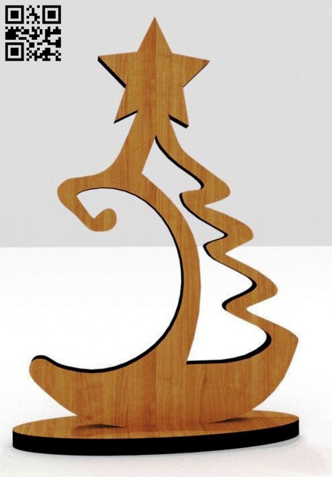 Christmas tree E0015240 file cdr and dxf free vector download for laser cut plasma