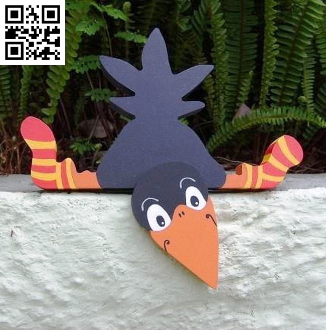 Curious crow fence E0015360 file cdr and dxf free vector download for laser cut