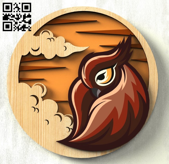 Dawn bird E0015305 file cdr and dxf free vector download for laser cut