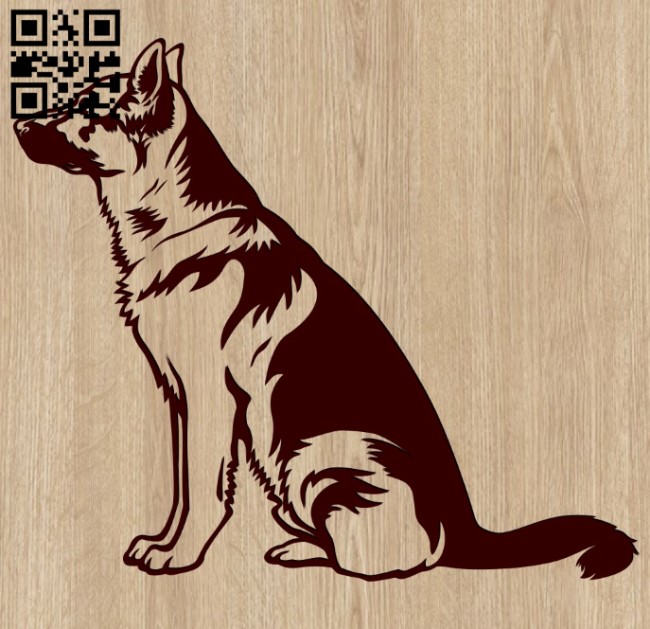 Dog E0015383 file cdr and dxf free vector download for laser engraving machine