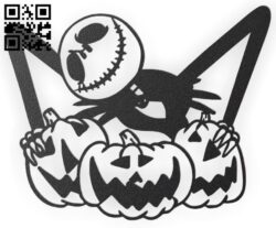 Halloween decor E0015243 file cdr and dxf free vector download for laser cut plasma