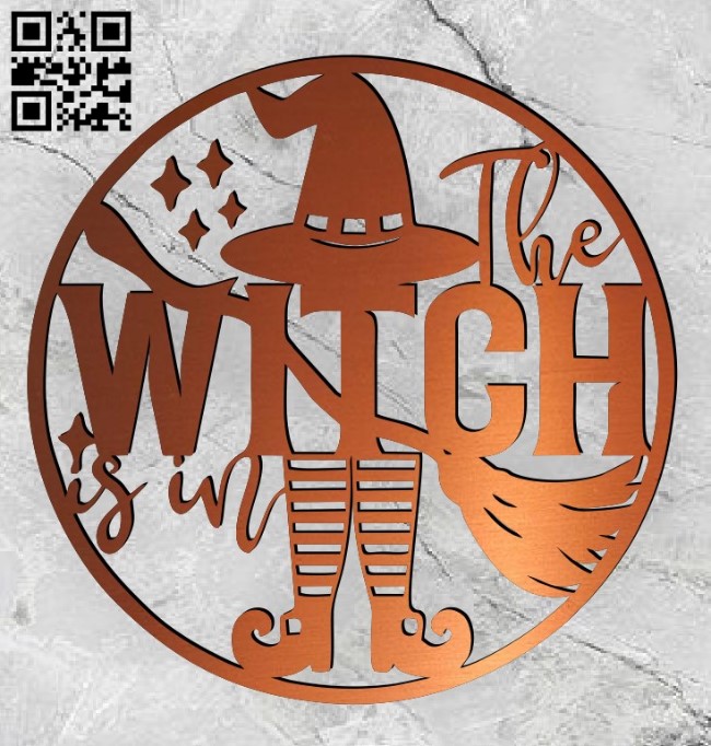 Halloween witch E0015249 file cdr and dxf free vector download for laser cut plasma