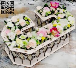 Letter C for flowers E0015252 file cdr and dxf free vector download for laser cut