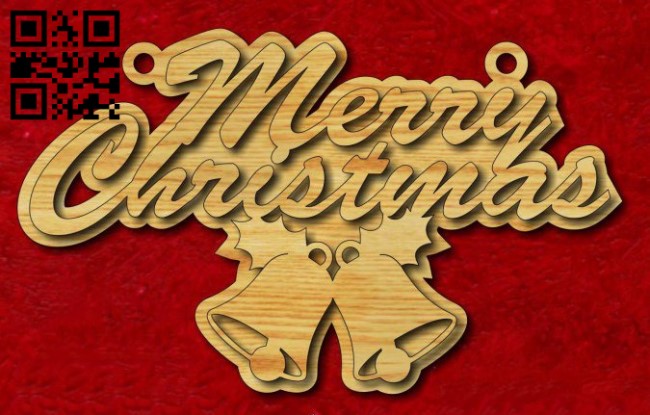 Merry Christmas E0015229 file cdr and dxf free vector download for laser cut