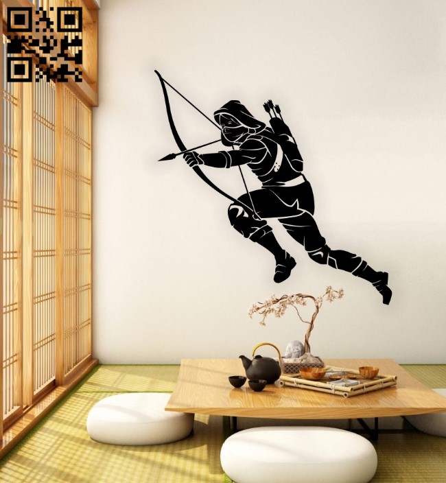 Ninja E0015389 file cdr and dxf free vector download for laser cut plasma