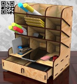 Organizer E0015216 file cdr and dxf free vector download for laser cut