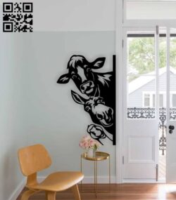Peeking farm animals E0015363 file cdr and dxf free vector download for laser cut plasma