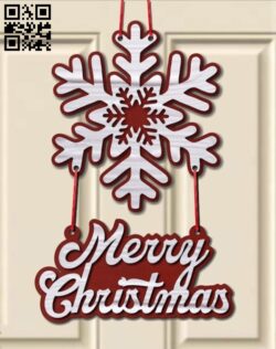 Snowflakes door decoration E0015261 file cdr and dxf free vector download for laser cut plasma
