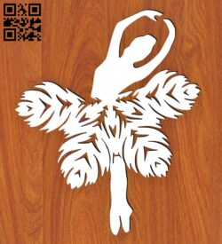 Ballerina E0015427 file cdr and dxf free vector download for laser cut