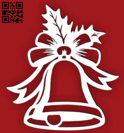 Bell Christmas E0015569 file cdr and dxf free vector download for laser cut plasma