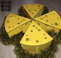 Box cheese E0015574 file cdr and dxf free vector download for laser cut