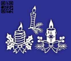 Candles E0015568 file cdr and dxf free vector download for laser cut plasma