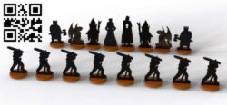 Chessman E0015594 file cdr and dxf free vector download for laser cut