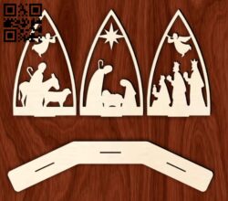 Christmas E0015529 file cdr and dxf free vector download for laser cut