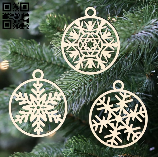 Christmas tree toys E0015523 file cdr and dxf free vector download for laser cut plasma
