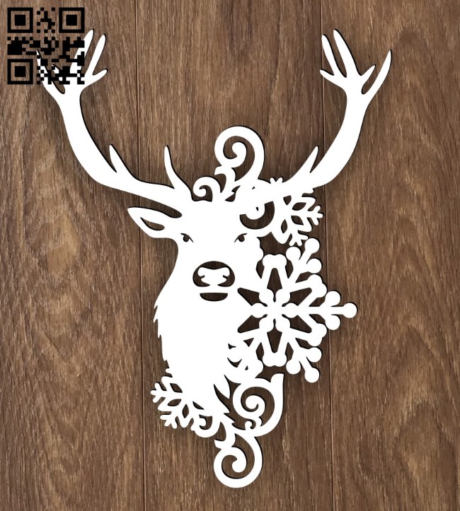 Deer E0015464 file cdr and dxf free vector download for laser cut plasma