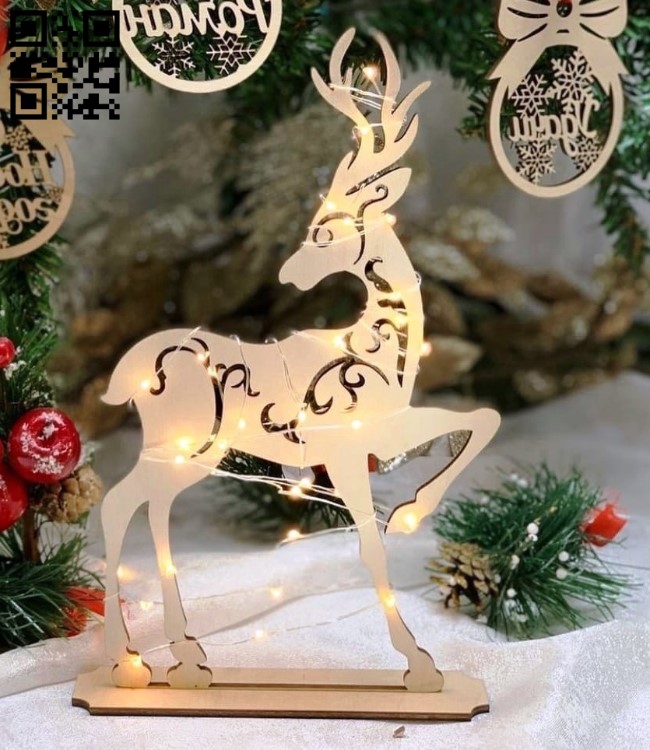 Deer E0015536 file cdr and dxf free vector download for laser cut