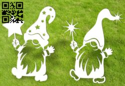 Gnome Christmas E0015581 file cdr and dxf free vector download for laser cut
