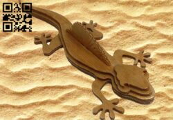 Lizard E0015438 file cdr and dxf free vector download for laser cut