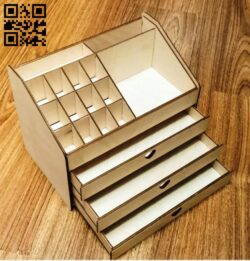 Organizer E0015486 file cdr and dxf free vector download for laser cut