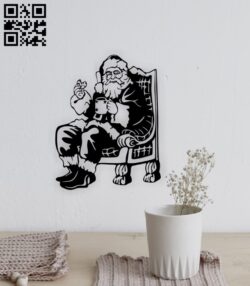Santa claus E0015421 file cdr and dxf free vector download for laser cut plasma