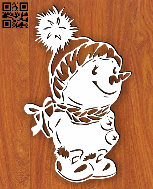 Snowman E0015567 file cdr and dxf free vector download for laser cut plasma